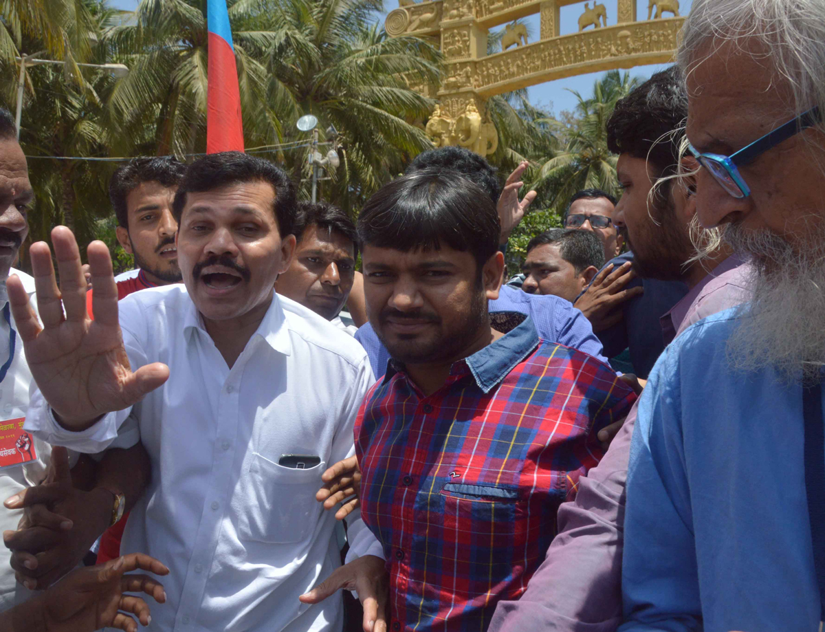 Kanhaiya Kumar President of Jawaharlal Nehru University Students' Union & Leader of the All India Student Federation, the student wing of the Communist Party of India on Mumbai Visit.