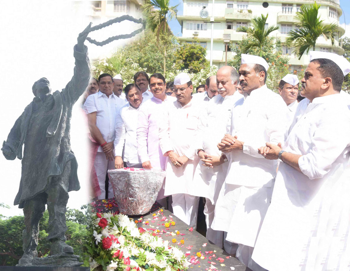 Mumbai Congress Paying Tribute to Former Prime Minister Bharat Ratna Late Rajivji Gandhi on his Death Anniversary.