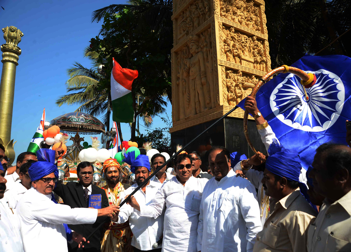 SAMATA SANDESH RALLY BY NCP FROM DADAR CHAITYBHOOMI TO MAHAD.