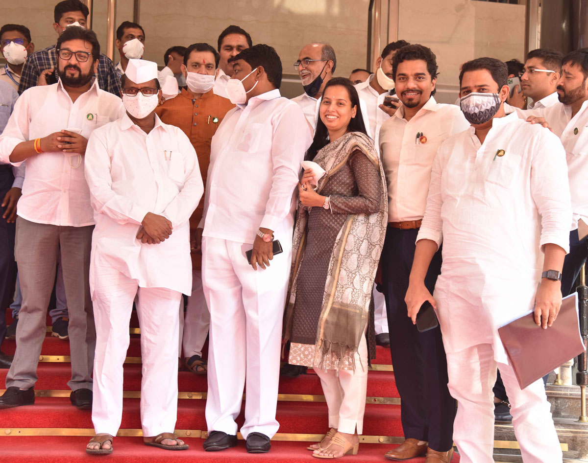 Maharashtra Assembly's Budget Session 2021 at Vidhan Bhavan Mumbai.