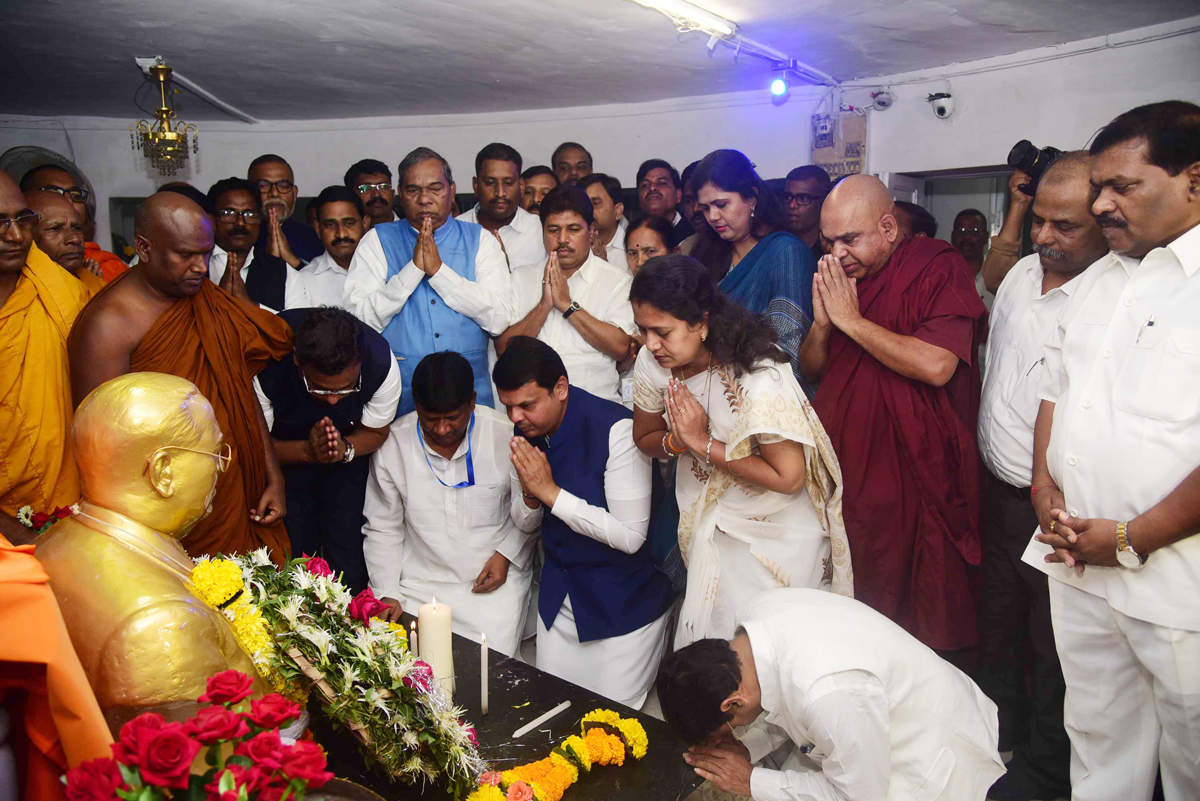 Paid Tributes to BharatRatna Dr.Babasaheb Ambedkar on Mahaparinirvan Din at Chaityabhumi Dadar,Mumbai.