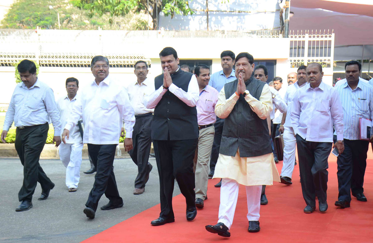 1st Day Budget Session at VIdhan Bhavan in Mumbai.