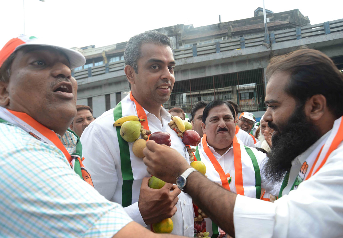 Election Campaign Rally & Padyatra of MP. Candidate Milind Deora.