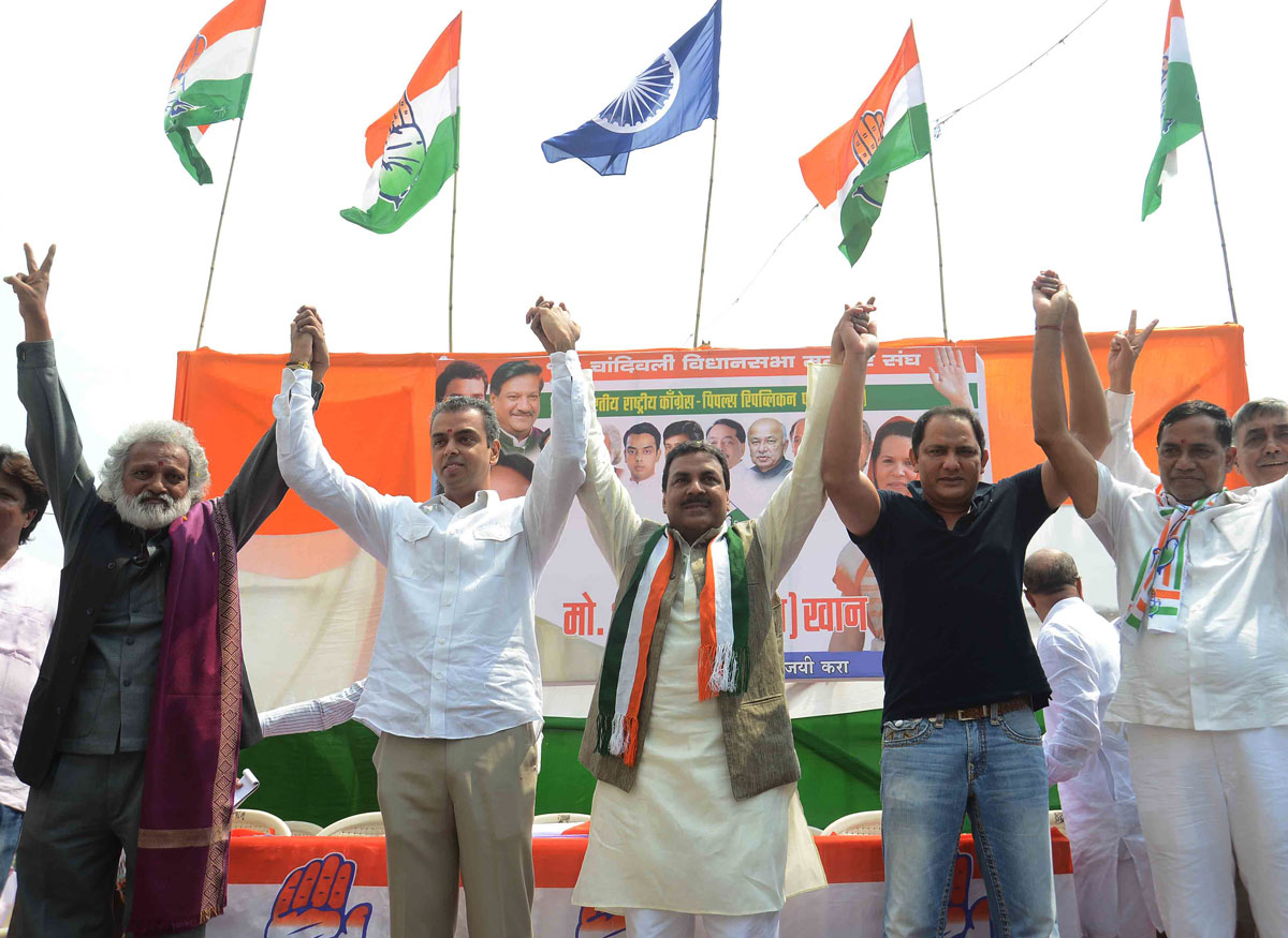 168-Chandivali Assembly Congress Candidate Mohd.Arif Nasim Khan Central Office Inauguration.