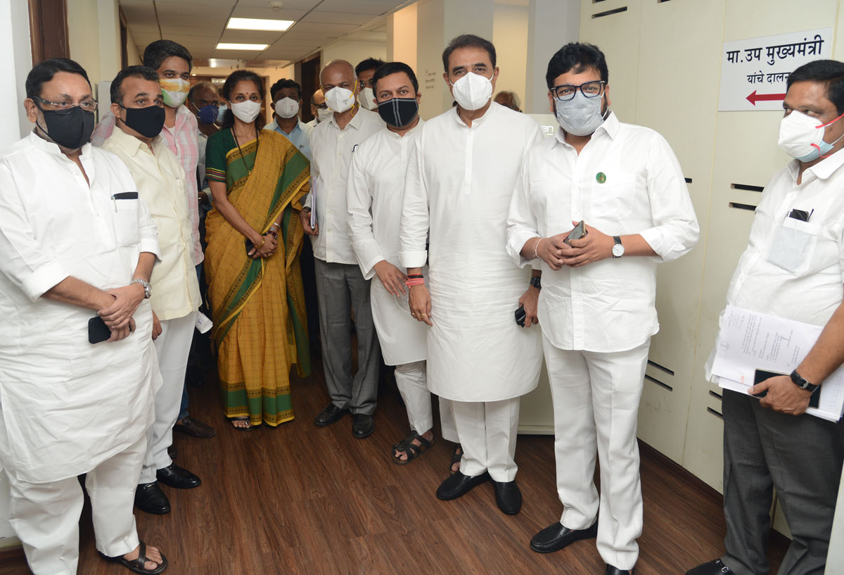 Congress NCP Leaders at Mantralaya Mumbai.