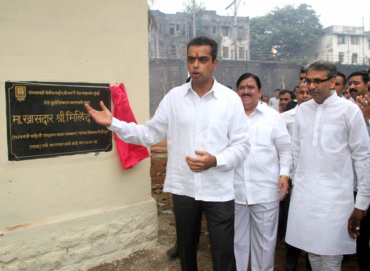 M.P.MILIND DEORA AT SWEARING-IN CEREMONY AT RASHTRAPATI BHAVAN IN NEW DELHI.
