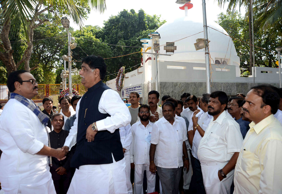 TRIBUTE TO BHARAT RATNA DR.BABASAHEB AMBEDKAR ON HIS MAHAPARINIRVAN DIN AT CHAITY BHOOMI DADAR.