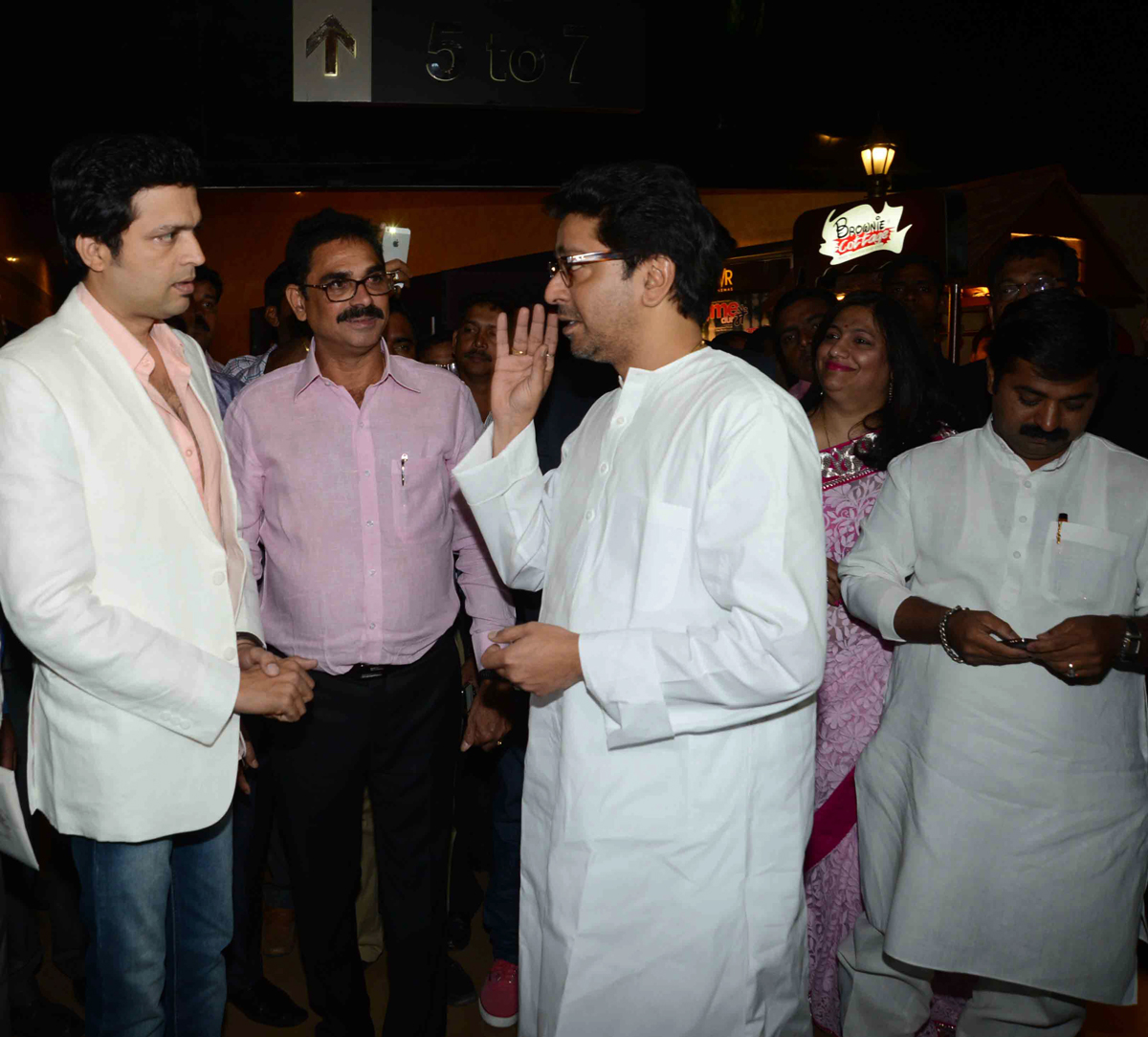 MNS CHIEF RAJ THAKARE AT PVR LOWER PAREL.