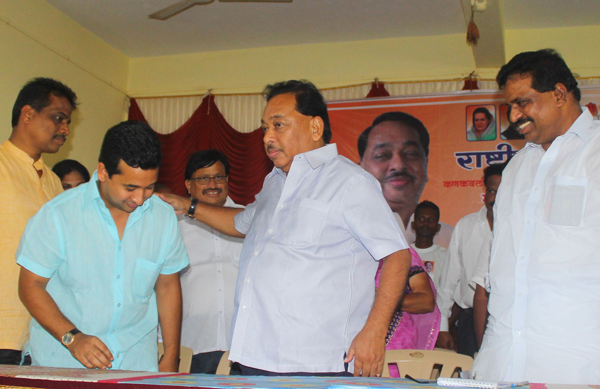 Kudal & Kankavli Assembly Congress Candidates Narayanrao Rane & Nitesh Rane Campaign Rally.