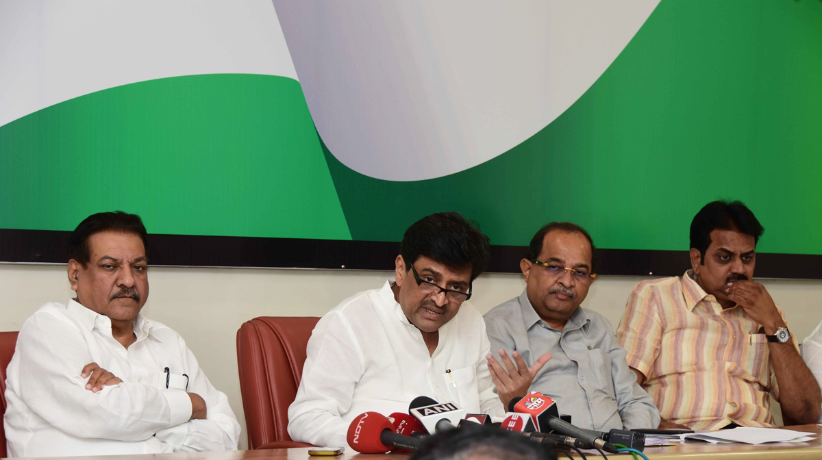 Congress Party Press Conference  on Sugar issue at Gandhi Bhavan Tanna House.