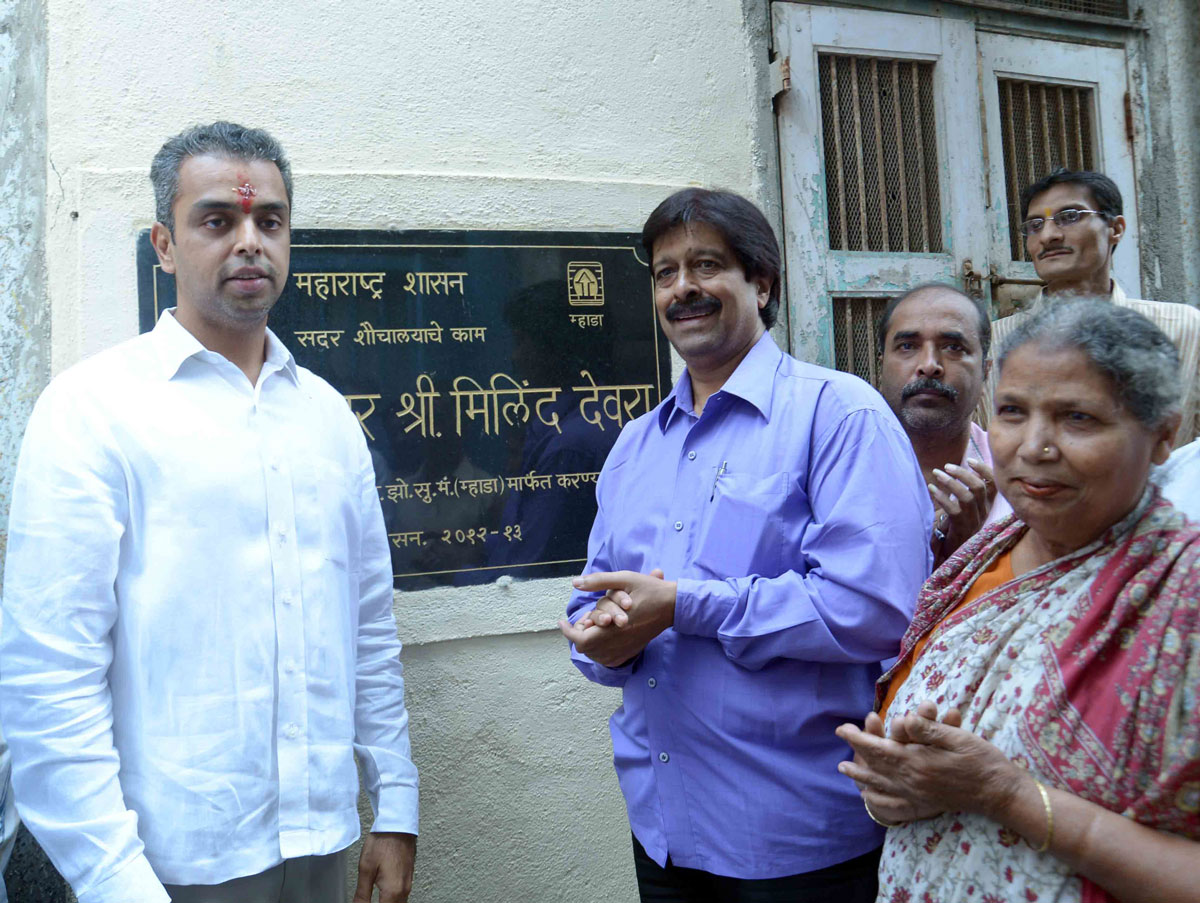 MP.& Union Minister Milind Deora in south Mumbai Assembly.