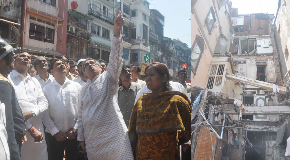 MUMBAI CONGRESS PRESIDENT KRIPASAHNKAR SINGH,MINISTER MOHD.ARIF NASIM KHAN,MIN. VARSHATAI GAIKWAD & MLA. AMIN PATEL VISIT TO PAYDHUNI MUMBADEVI TALUKA.