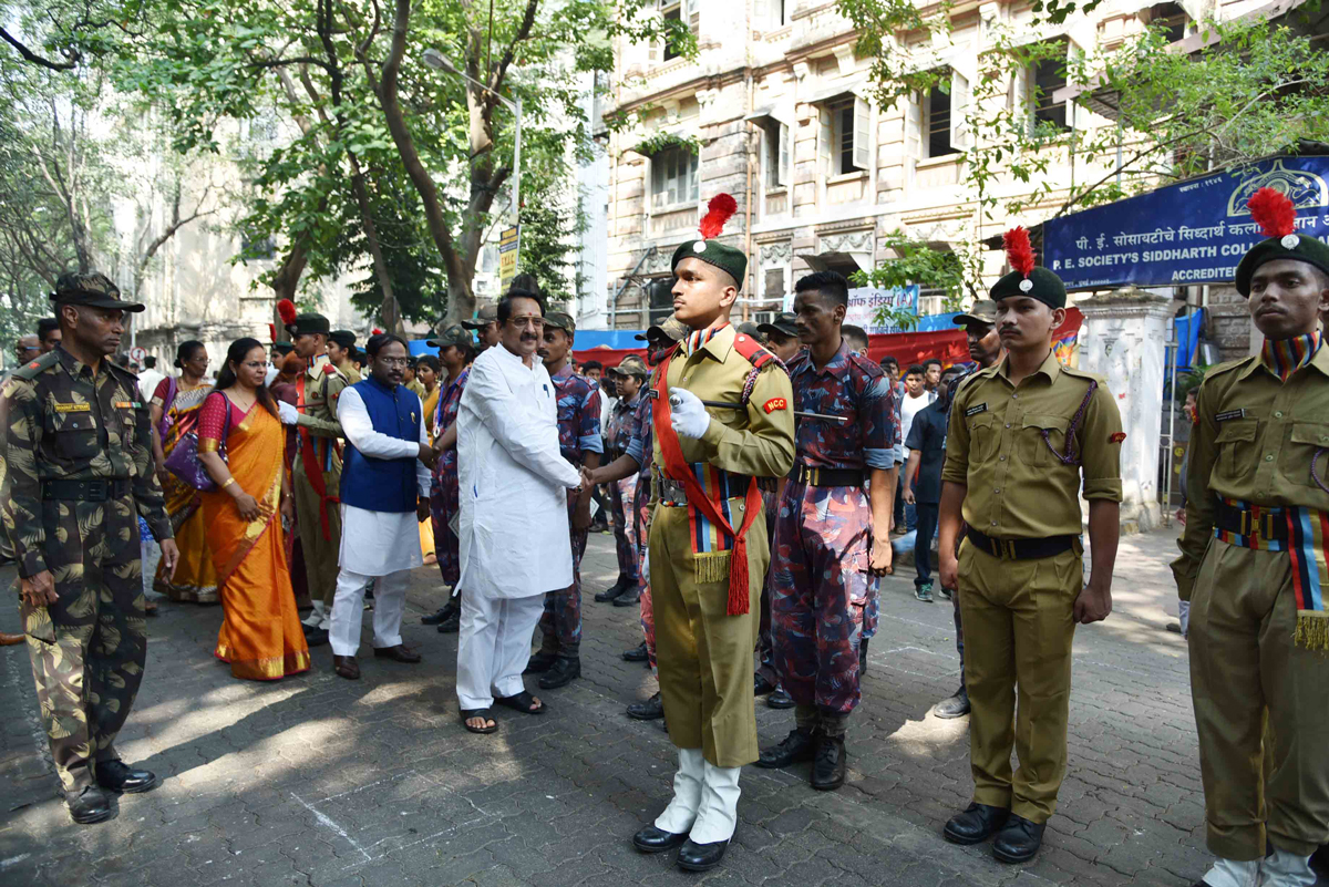 NCC Day Celebration at Siddharth College Buddha Bhavan.