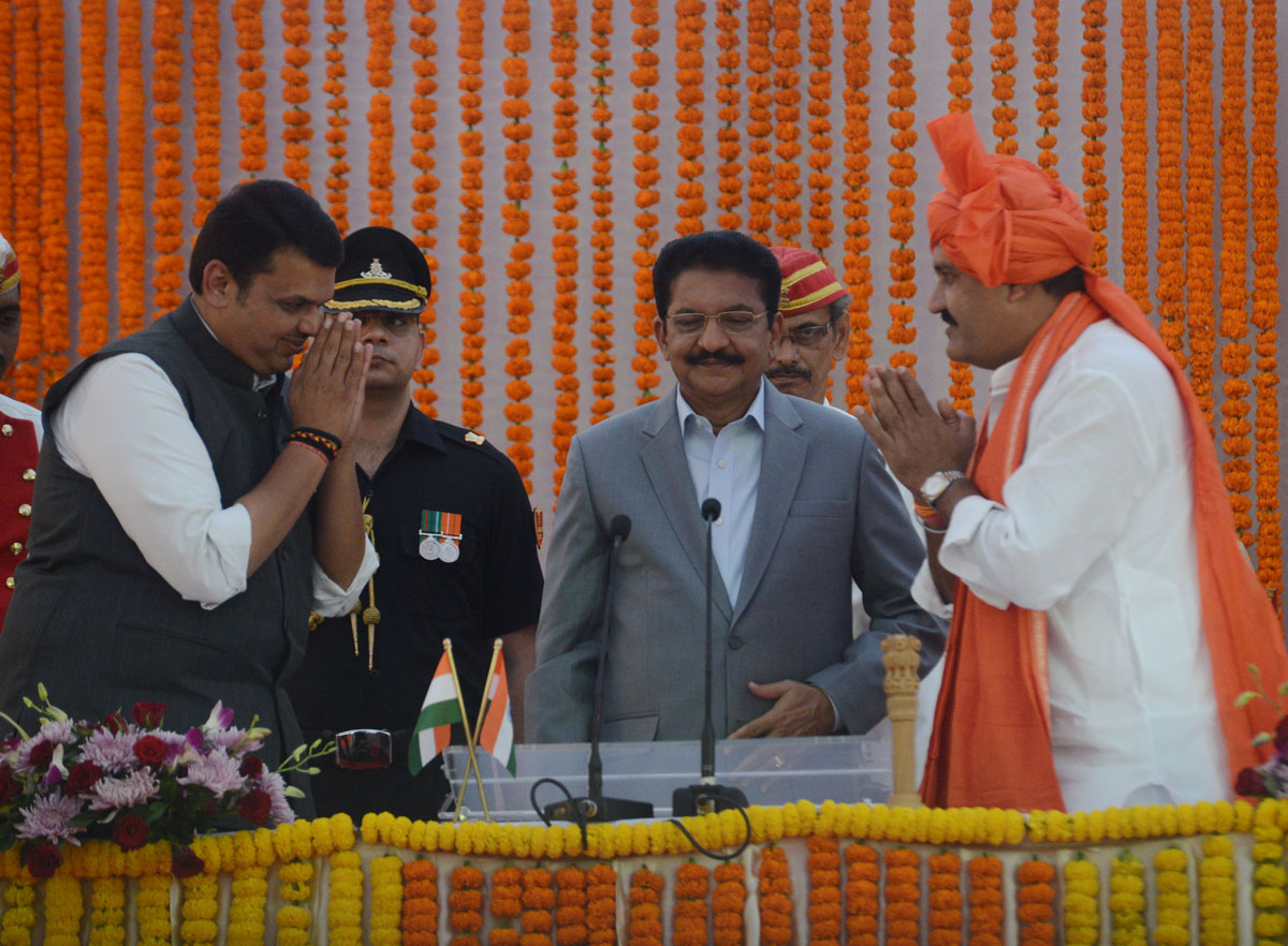 Oath Taking Ceremony of BJP & Shivsena Cabinet Minister's & State Minister's of Maharashtra at Vidhan Bhavan Mumbai.