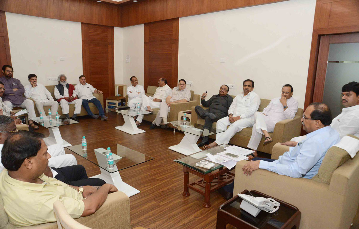 Opposition Party Leader's Meeting Day Before Budget Session in Mumbai.