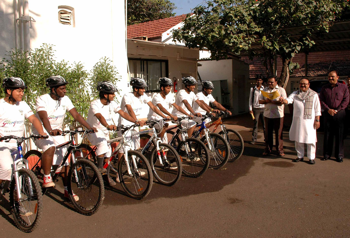 MINISTER CHAGAN BHUJBAL,MP.SAMEER BHUJBAL & MLA.PANKAJ BHUJBAL AT RAMTEK.