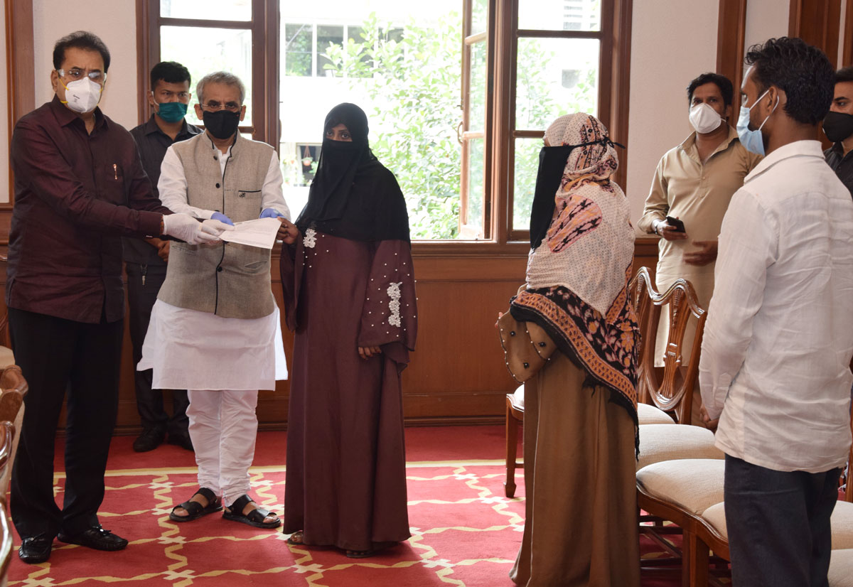 MLA Amin Patel with Delegation Meets Home Minister Anil Deshmukh.