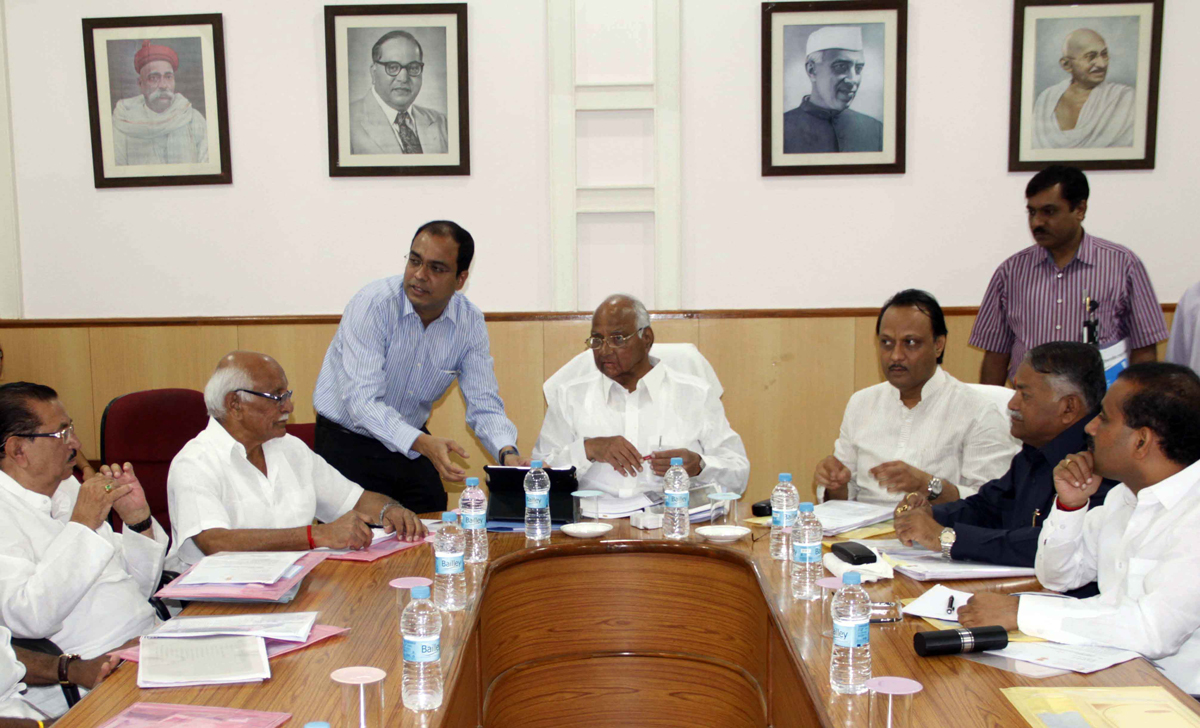 NCP CHIEF SHARAD PAWAR IN AURANGABAD.
