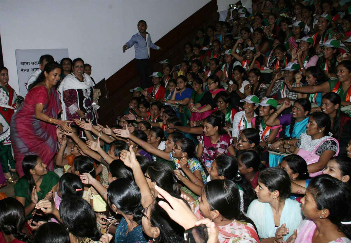 MP.SUPRIYATAI SULE IN NCP.YUVATI MELAVA AT THANE.