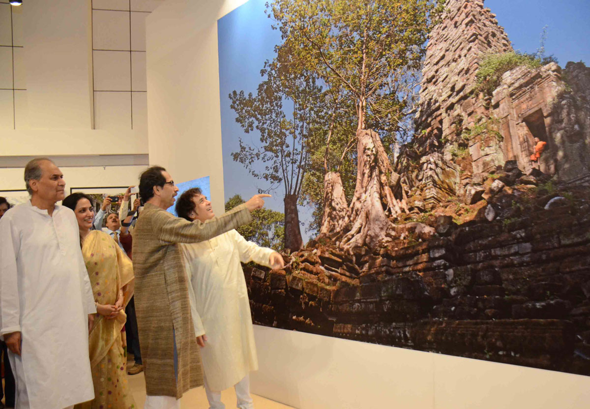 Shiv Sena Chief Uddhav Thackerays Photo Exhibition Opening Ceremony at Jehangir Art Gallery.