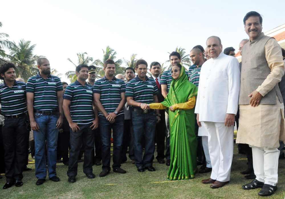 TEAM INDIA AT RAJBHAVAN.