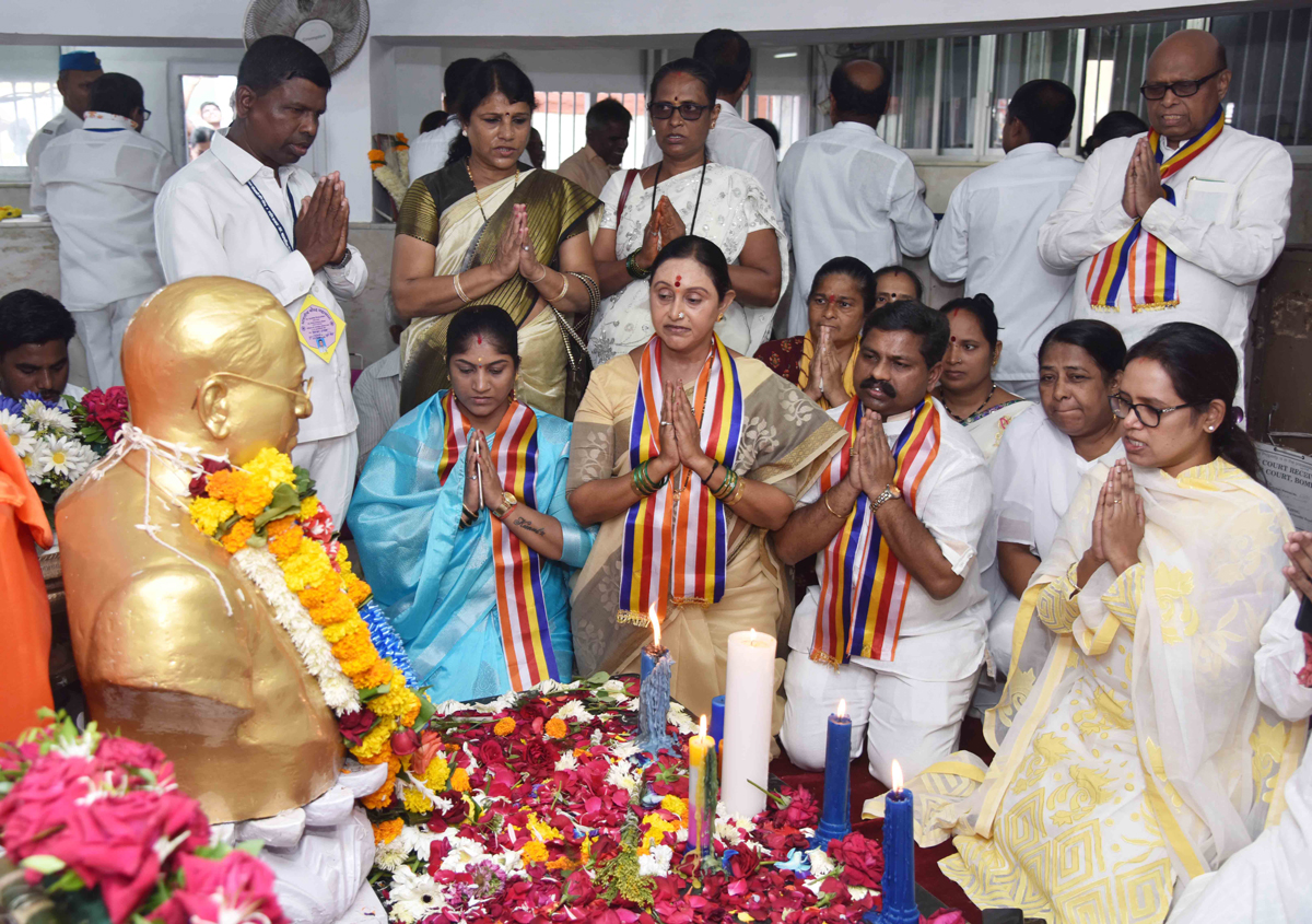 Abhivadan to Bharatna Dr.Babasaheb Ambedkar on his Mahaparinirvan Din at Chaityabhumi Dadar.