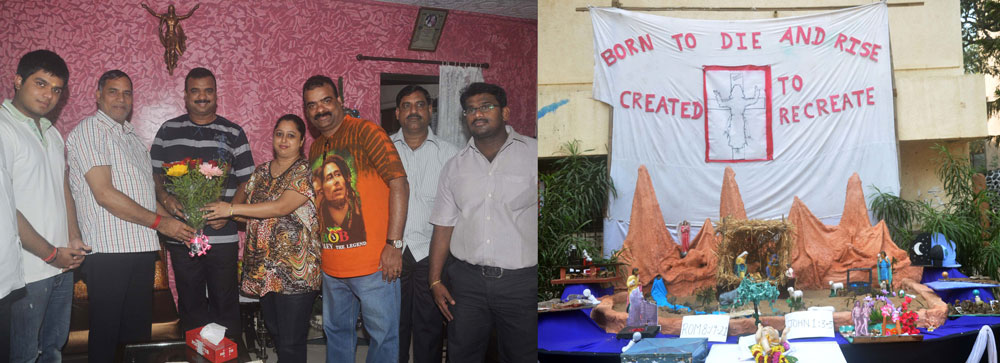 MUMBAI CONGRESS PRESIDENT KRIPASHANKAR SINGH CELEBRATES MERRY X' MAS WITH CATHOLIC COMMUNITY .