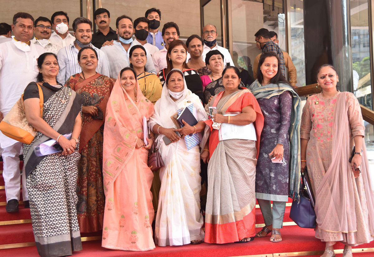 Budget Session Day & Women's Day Maharashtra Assembly's Budget Session 2021 at Vidhan Bhavan Mumbai.
