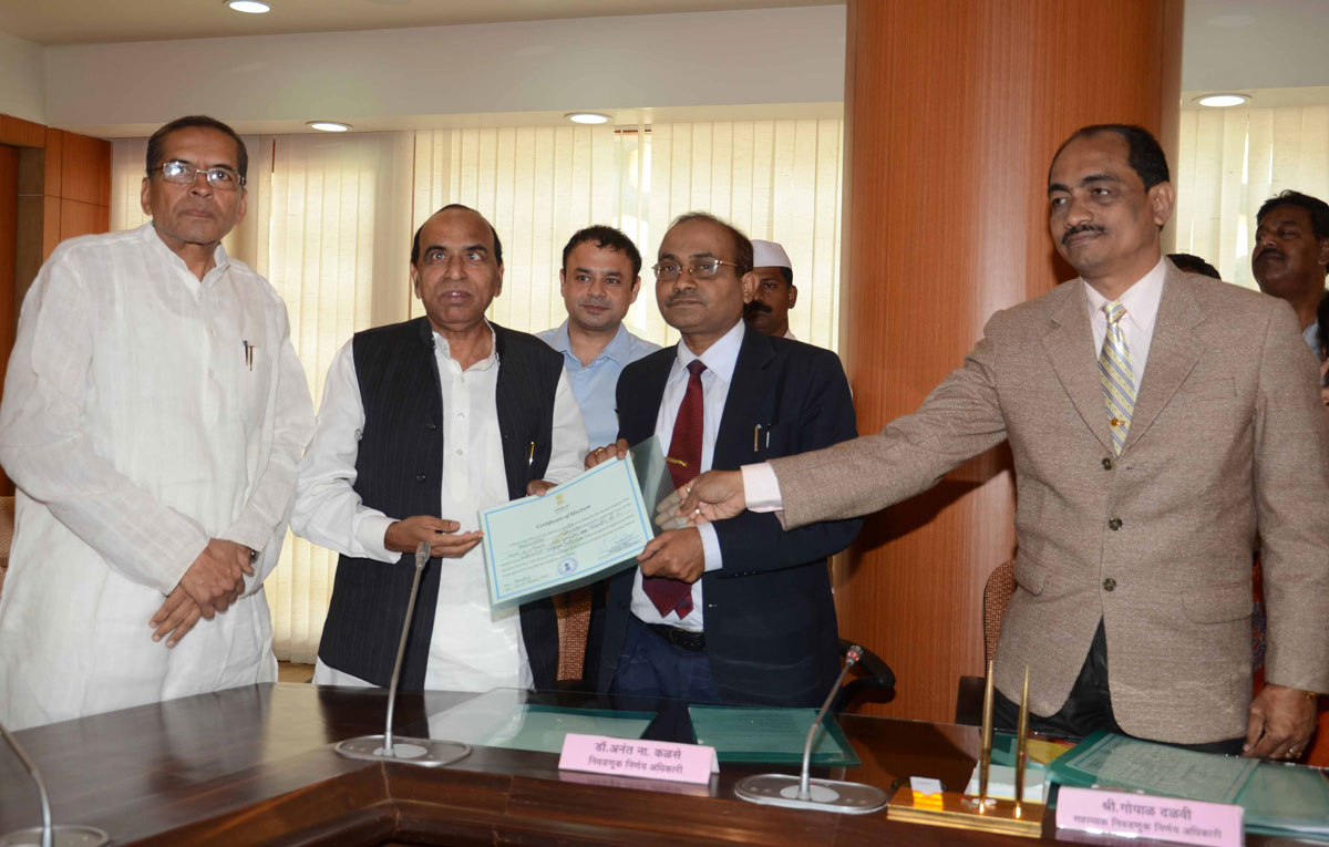 NCP RAJYA SABHA WINNER CANDIDATE AT VIDHAN BHAVAN.