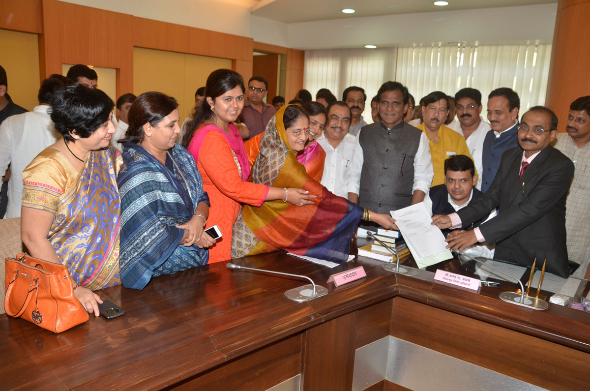 MLC Election Candidates Filed their Nomination Form in Presence of Chief Minister Devendra Fadnavis at Vidhan Bhavan.