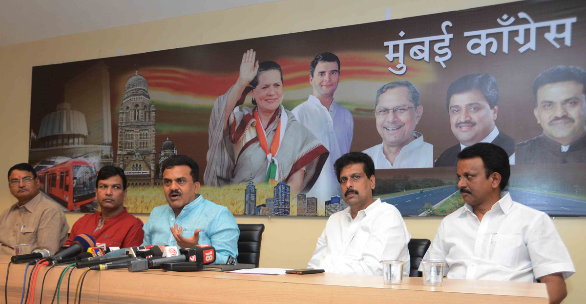 MRCC President Sanjay Nirupam Press Conference at MRCC Office Azad Maidan,Mumbai CST.
