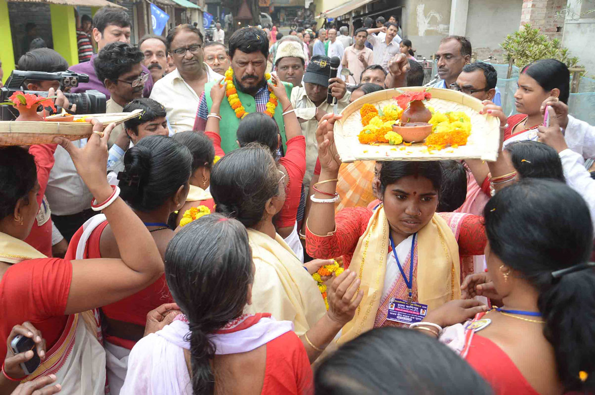RPI Leader Ramdas Athawale in Kolkata.