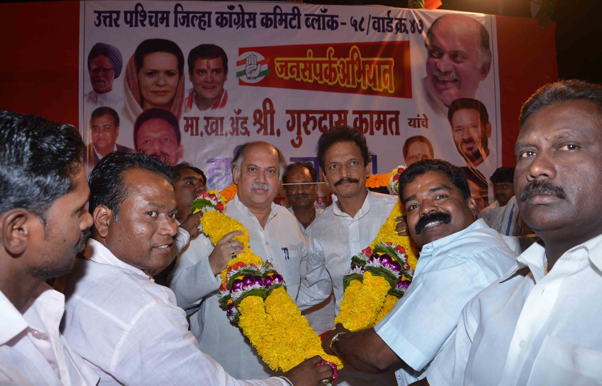 M.P.& EX UNION MINISTER GURUDAS KAMAT JANSAMPARK ABHIYAAN AT JOGESHWARI (E).