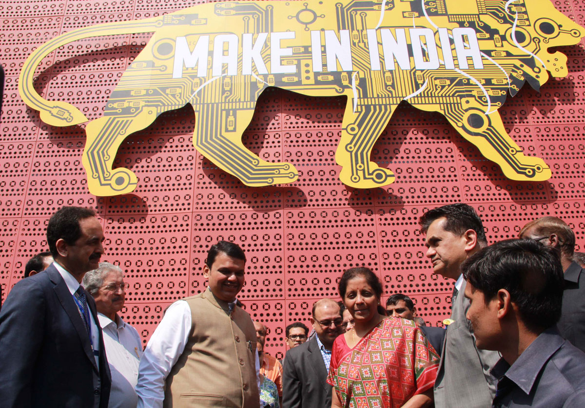 "Make in India" Curtain Raiser Press Conference at  MMRDA Ground BKC.