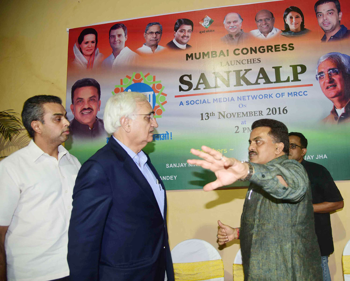 Mumbai Congress President Sanjay Nirupam organised Social Media Training Camp "SANKALP" at Tejapal Hall.