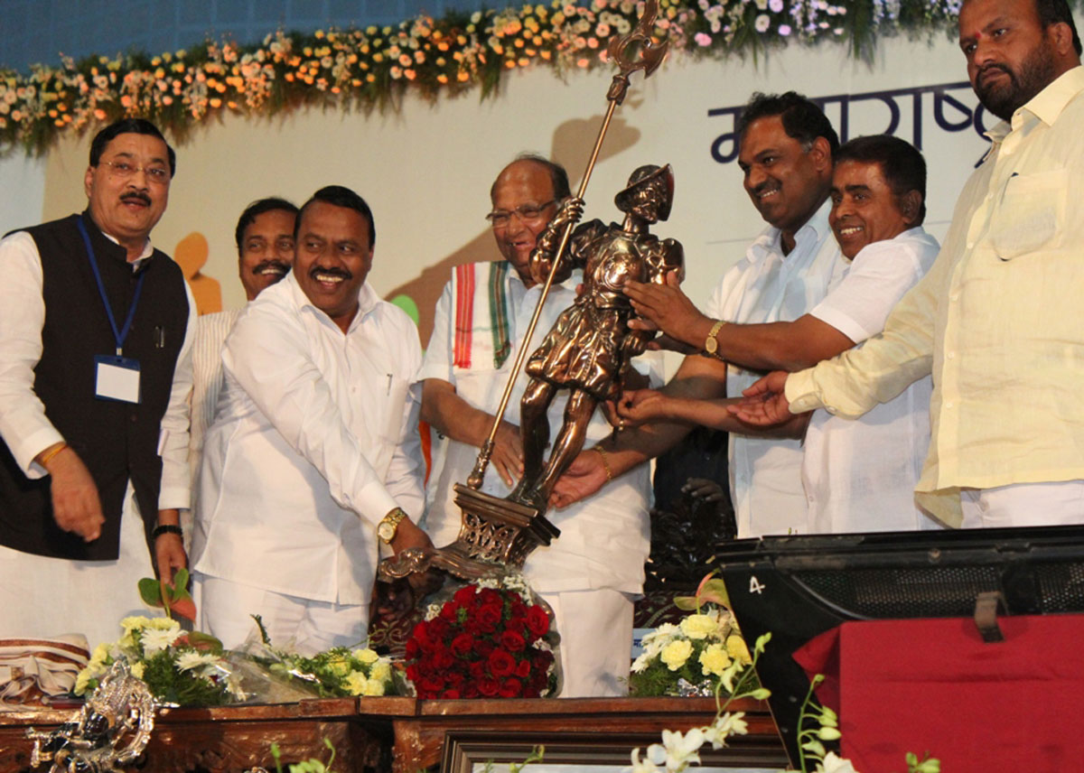 NCP Chief Sharad Pawar at Shiv Chhatrapati Sports Complex at Balewadi Pune.