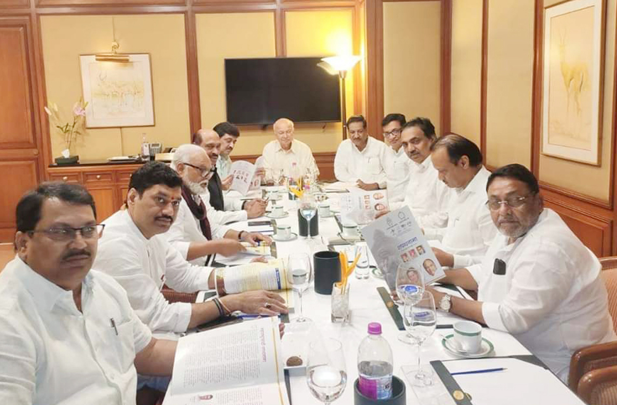 Congress NCP Leaders Meeting in Mumbai Hotel Trident.