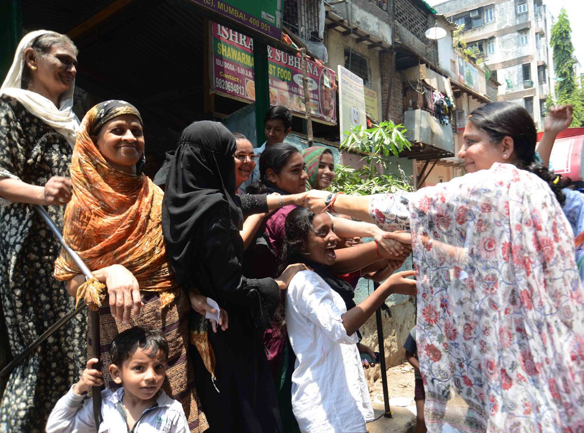 Election Campaign Rally & Padyatra of MP. Candidate Priya Dutt.