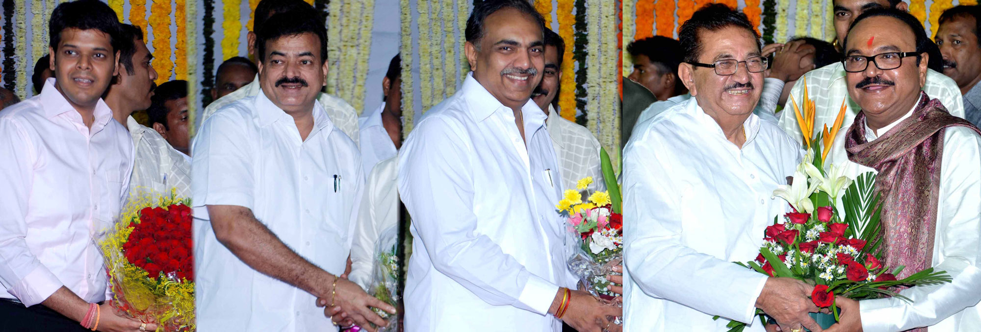 PWD & TOURISM MINISTER CHAGAN BHUJBAL ON HIS 65th BIRTHDAY CELEBRATED IN MUMBAI AT RAMTEK BUNGALOW.