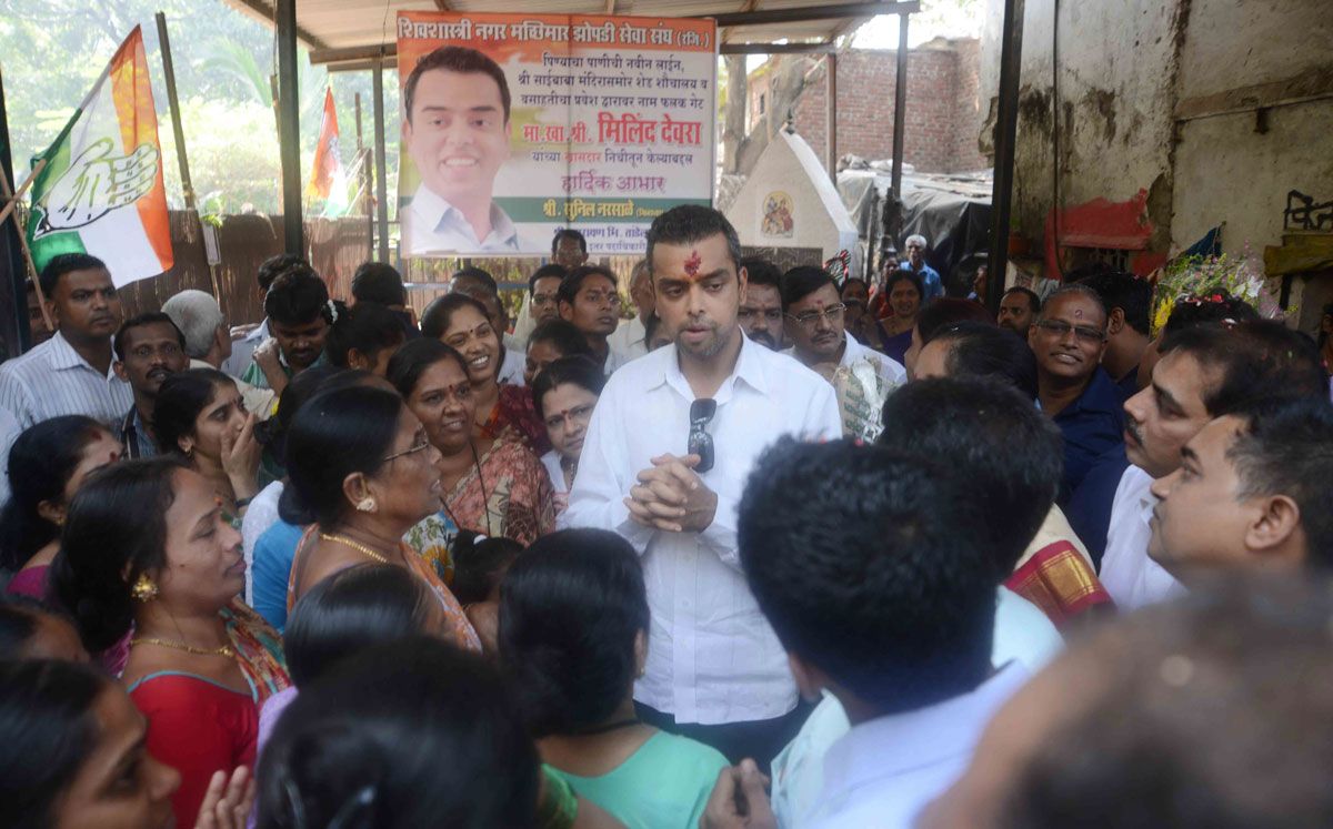 UNION MINISTER & MP.MILIND DEORA IN SOUTH MUMBAI TO INAUGURATE THE COMPLETED WORK FROM MP & MLA FUNDS.