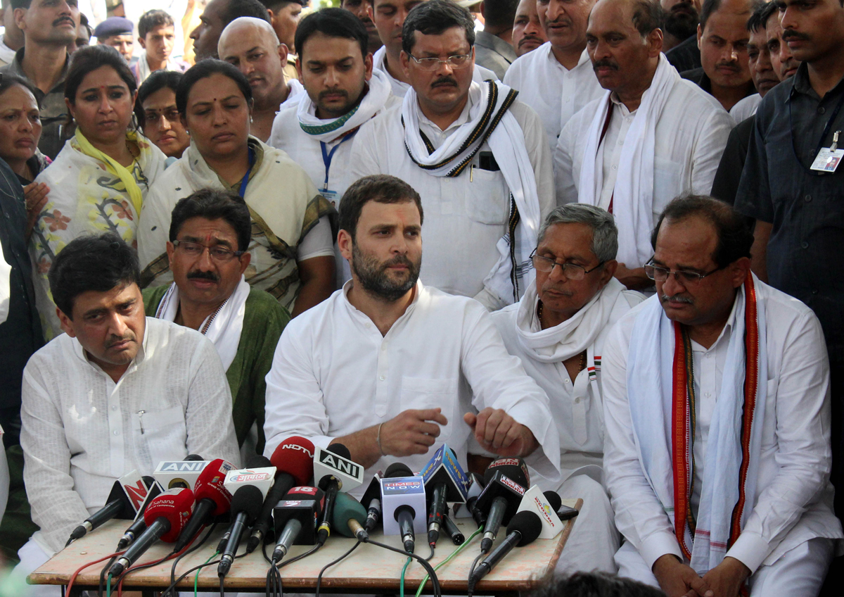Congress Yuva Leader MP Rahul Gandhi visited Villages in Vidharba Maharashtra.