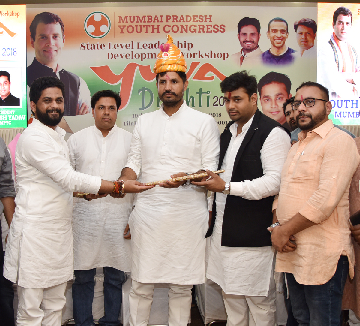 Mumbai Youth Congress org. State Level Leadership Development Workshop "Yuva Drishti 2018" at Tilak Bhavan Dadar.