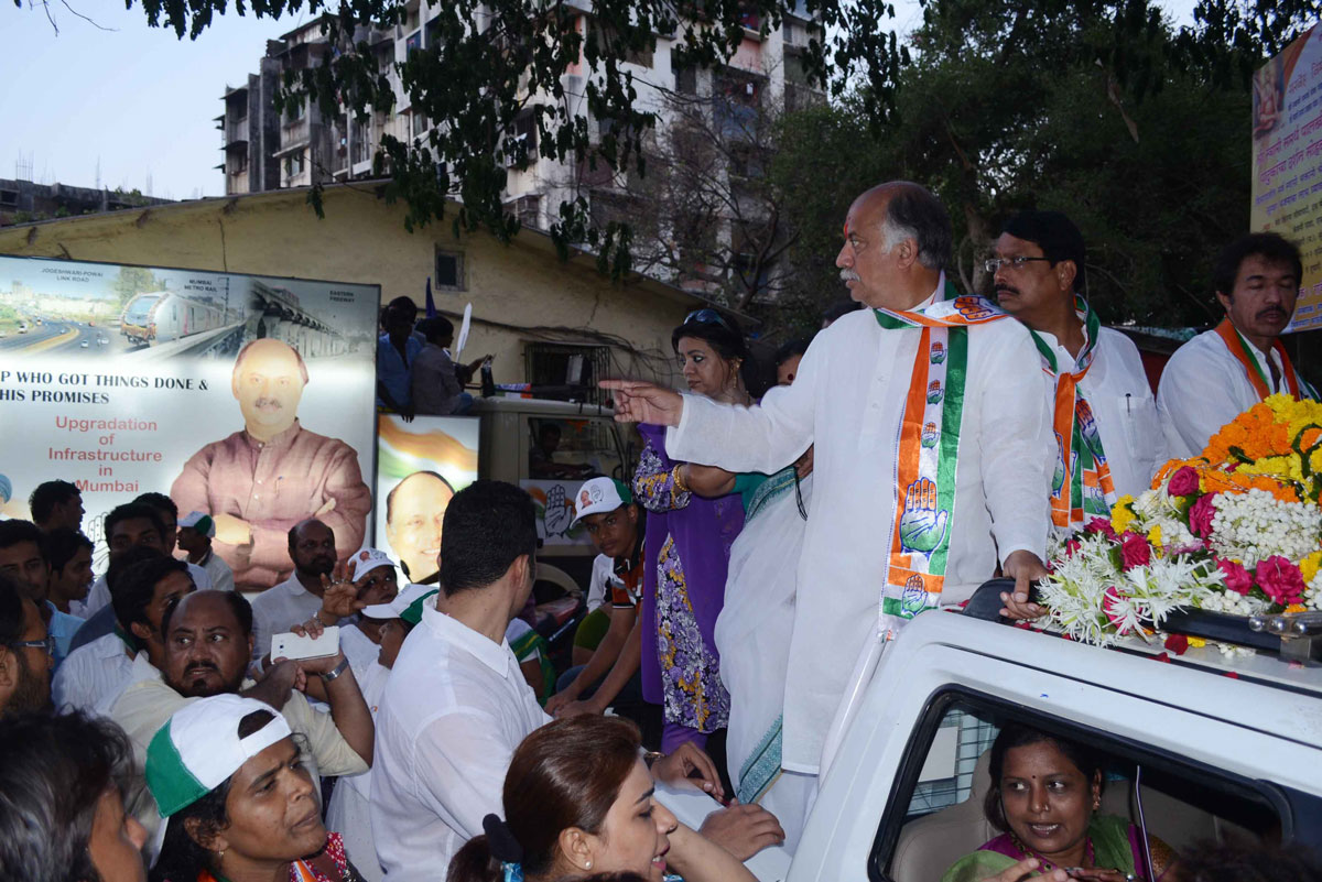 Shri Gurudas Kamat Congress / NCP / PRP (Kawade) / Republican Party of India (Democratic) Alliance Candidate from 27- Mumbai North West Parliamentary Constituency in Jogeshwari Assembly.