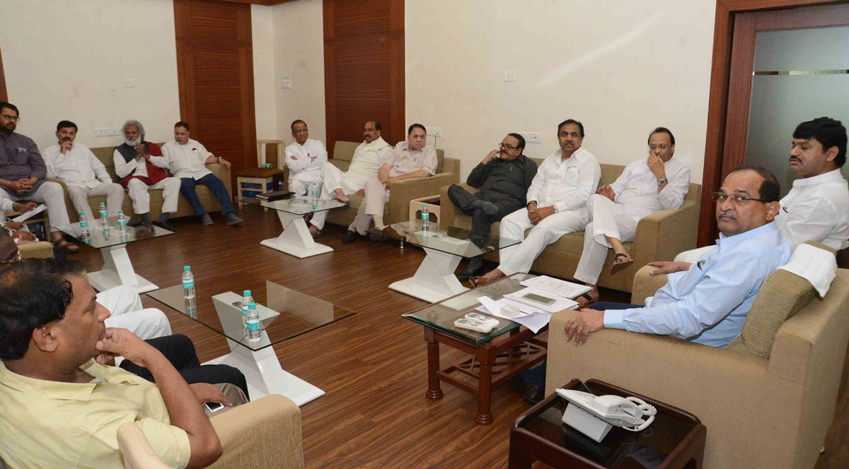 Opposition Party Leader's Meeting Day Before Budget Session in Mumbai.