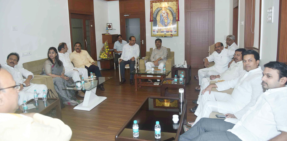 MPCC Leaders Meeting & Press Conference at A-6 Bunglow Opposite Mantralaya.