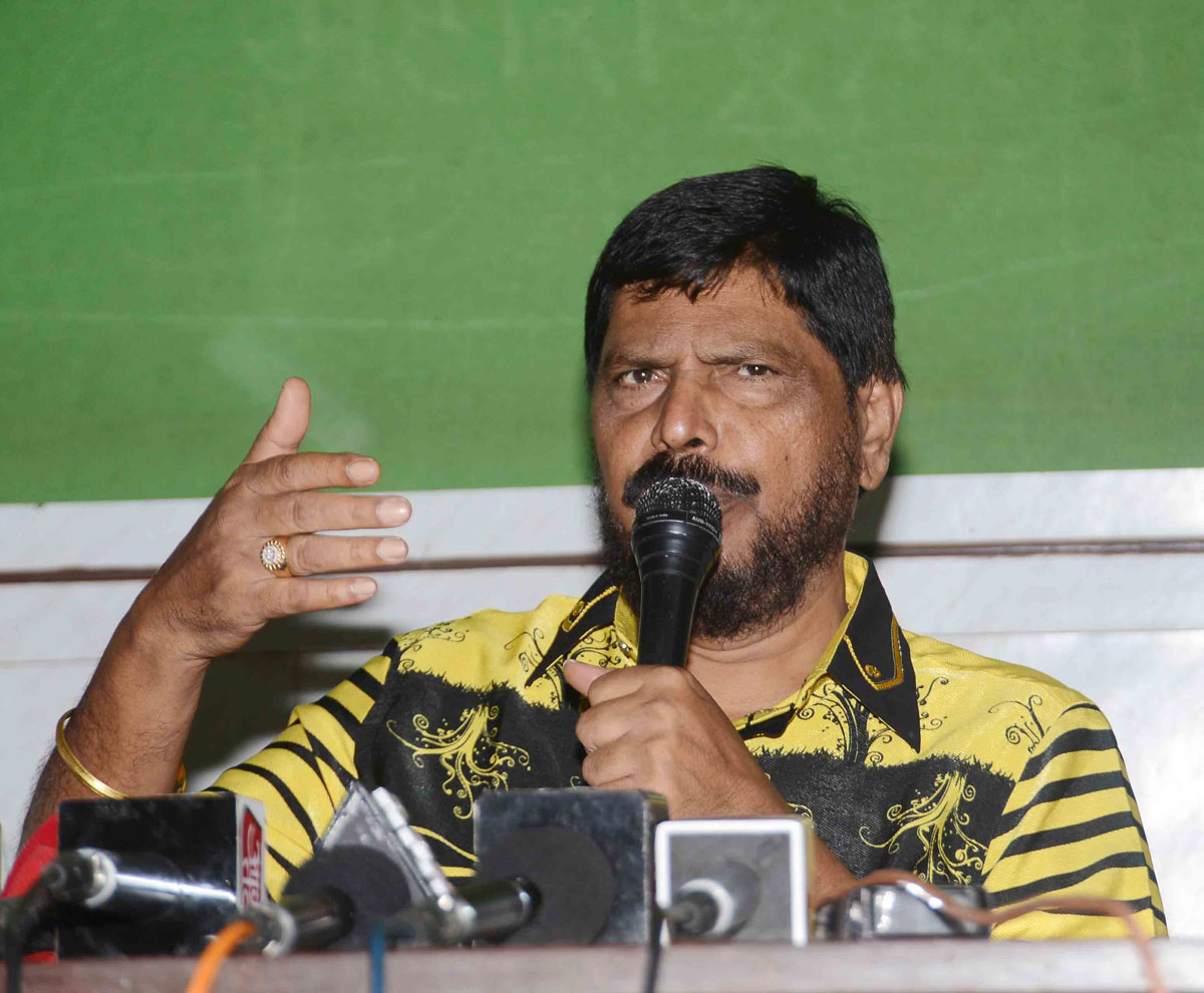 RPI Leader MP. Ramdas Athawale Press Conference.