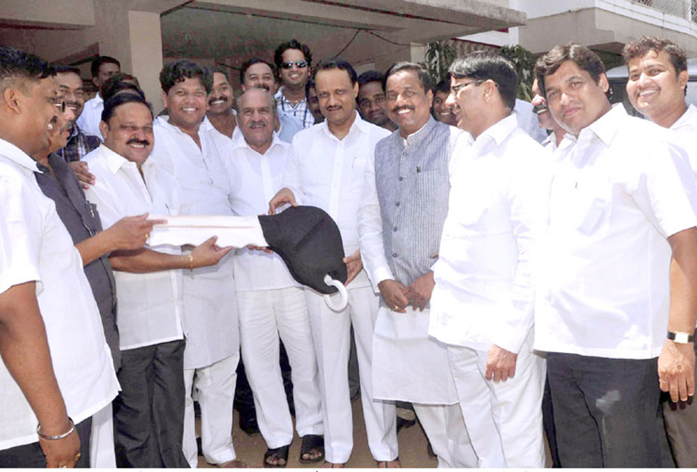 DY. CHIEF MINISTER AJITDADA PAWAR & MIN. SUNIL TATKARE IN RAIGAD DISTRICT.