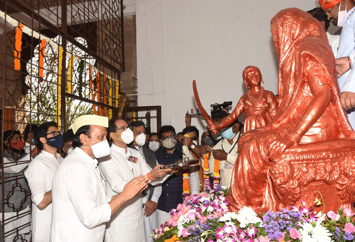 Chief Minister of Maharashtra Uddhav Thackarey,Dy.CM Ajit Pawar Celebrating Chhatrapati Shivaji Maharaj Jayanti at Shivneri Fort Junnar.
