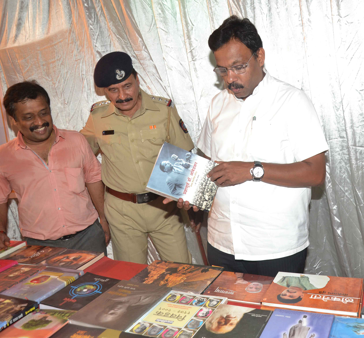 Education Minister Vinod Tawade At Ideal Book Depot