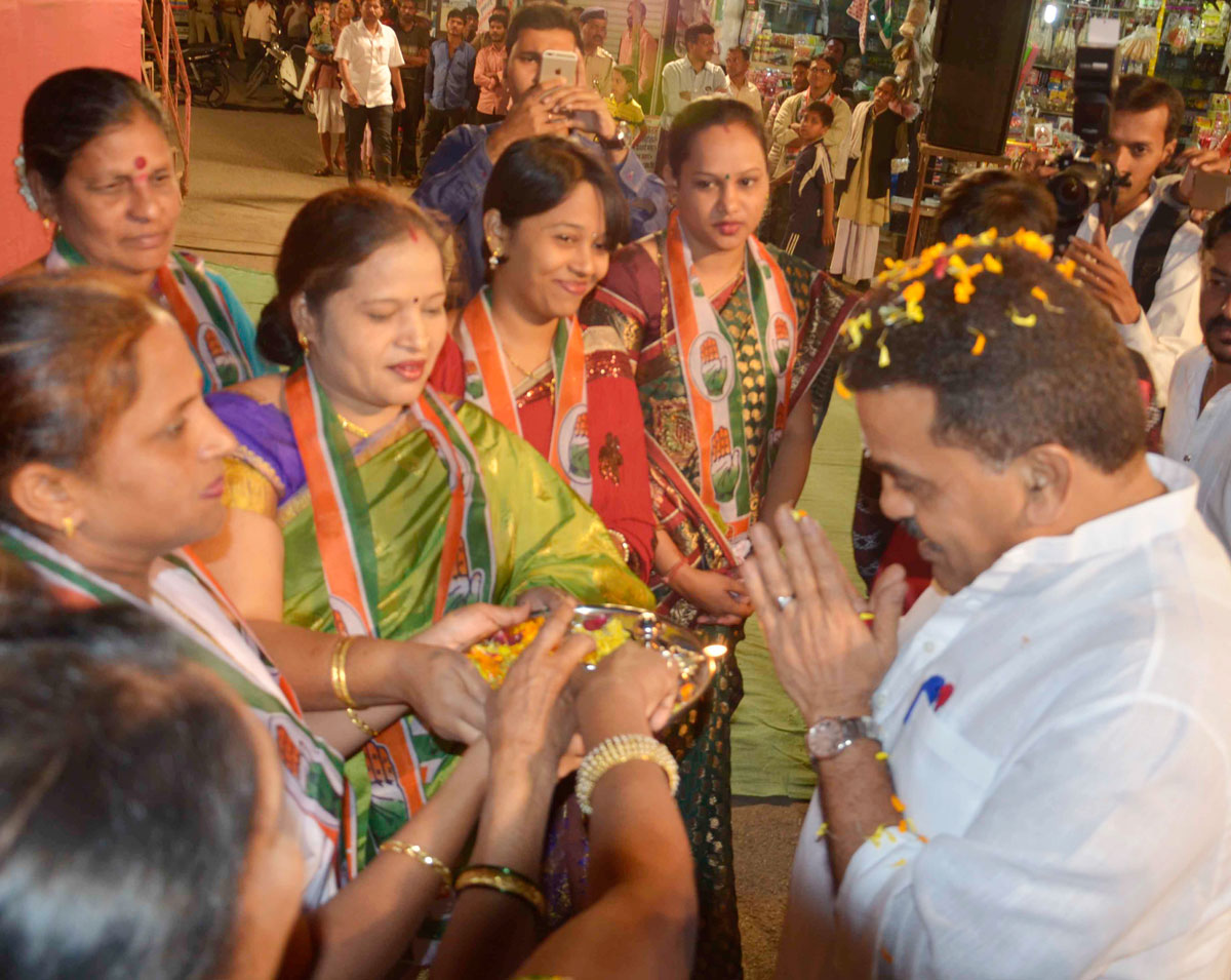 MRCC President Sanjay Nirupam Nirdhar Sabha at Kannamwar Nagar Vikhroli.